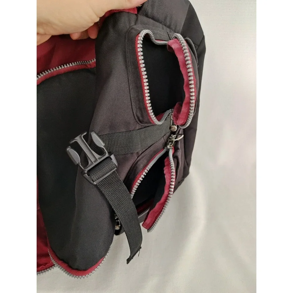 Adidas Backpack 2012 Adult school‎ work Pockets Adjustable Straps Black Red